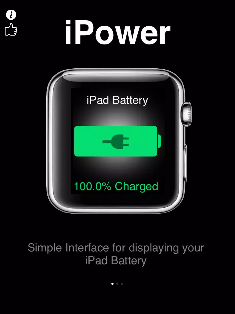 Capturas de tela do iPower - Glance Battery Usage On Watch iPad 