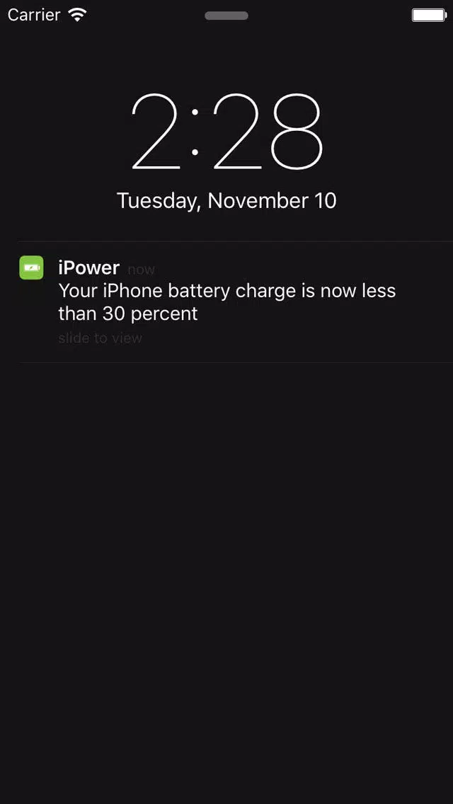 Capturas de tela do iPower - Glance Battery Usage On Watch