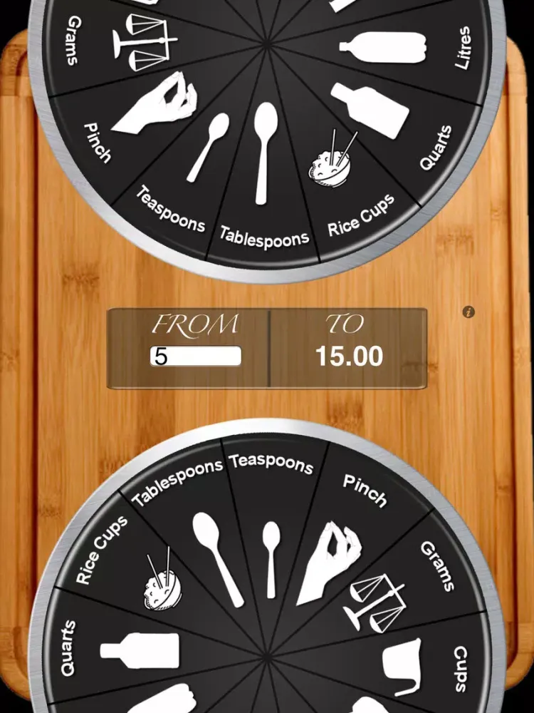 ภาพหน้าจอของ Kitchen Dial - Handy Conversions Units iPad 