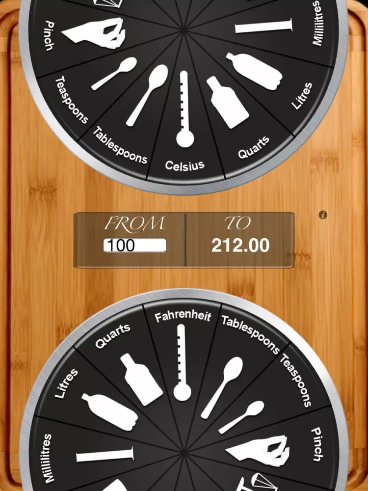 ภาพหน้าจอของ Kitchen Dial - Handy Conversions Units iPad 