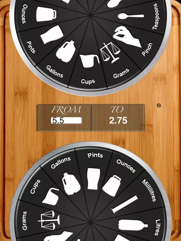 ภาพหน้าจอของ Kitchen Dial - Handy Conversions Units iPad 