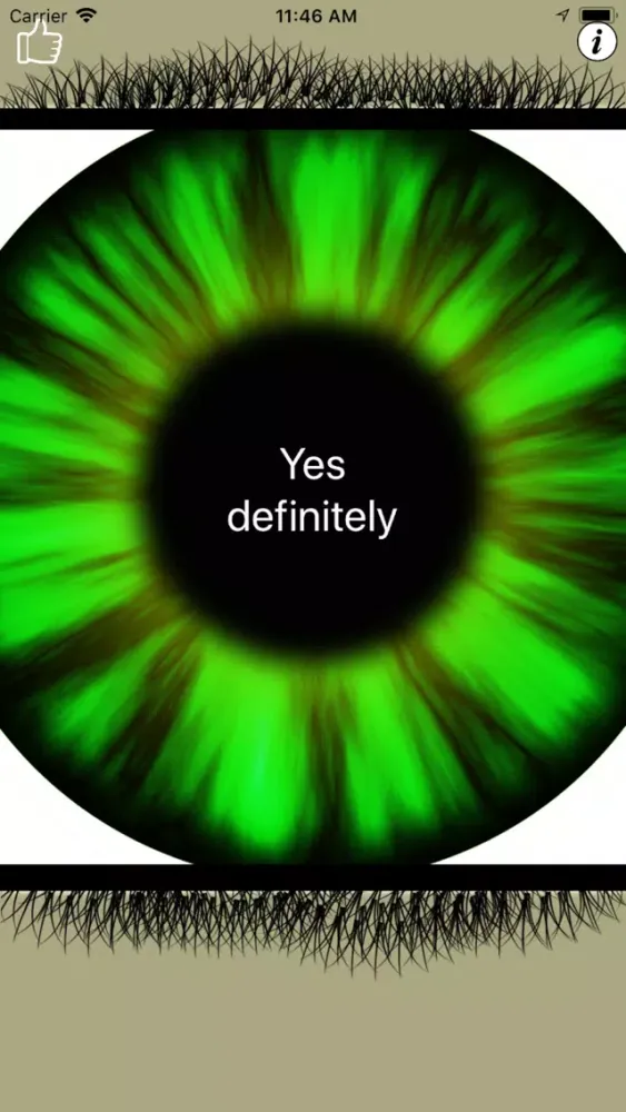Zrzuty ekranu Mystical Eyeball Answers All