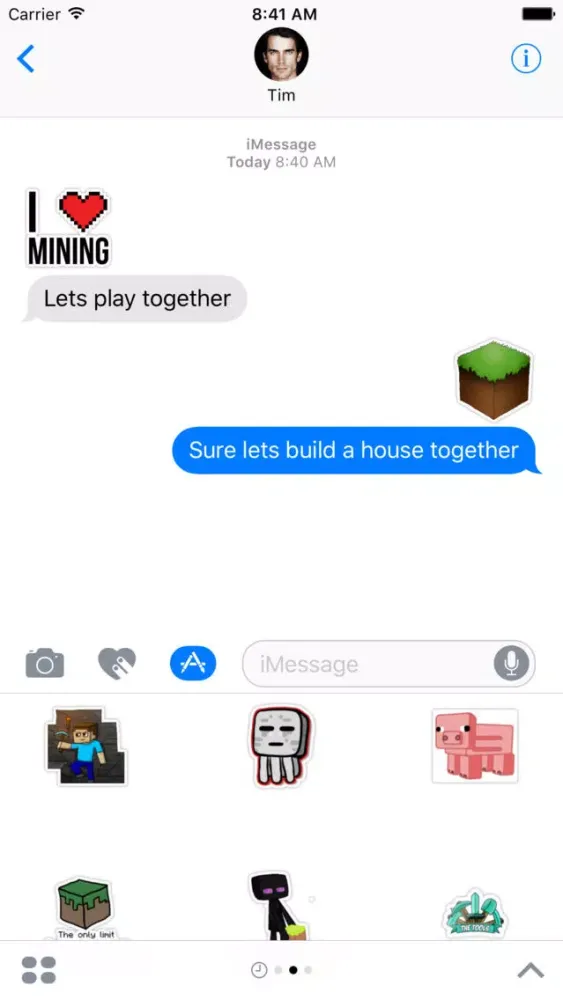 Craft Stickers for Minecraft Fans应用截图