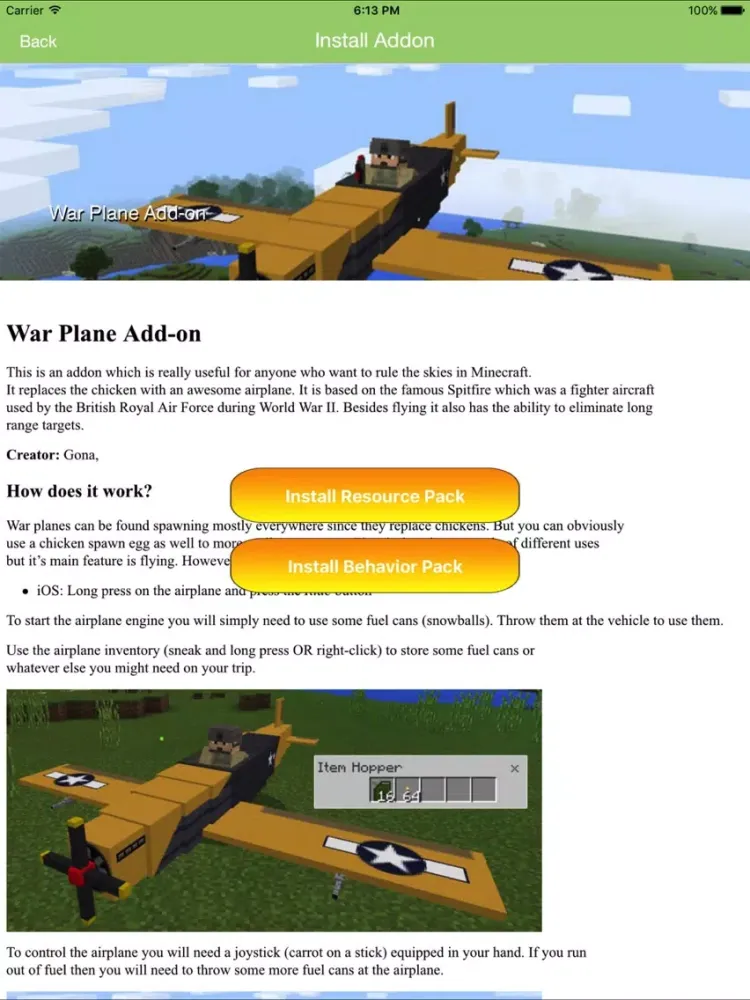 Скриншоты Guns & Transport Add ons for Minecraft PE MCPE iPad 