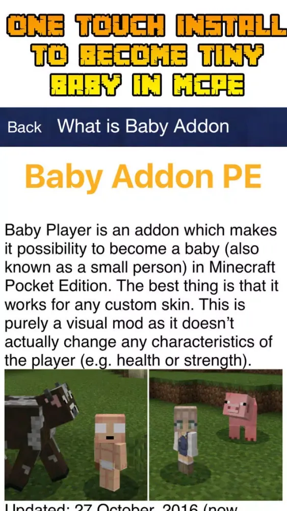 Baby Roleplay Addon For Minecraft PE 스크린샷