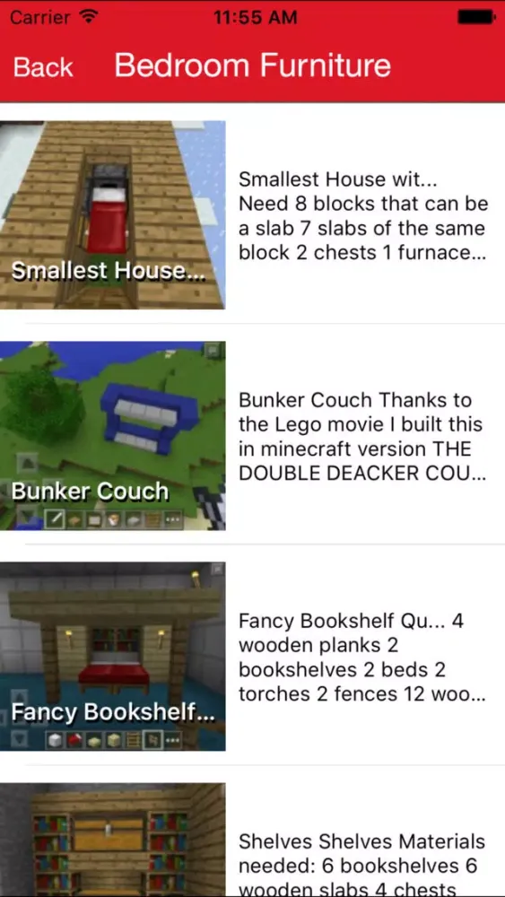 Furniture Addon For Minecraft PE One Touch Install Ekran Görüntüleri