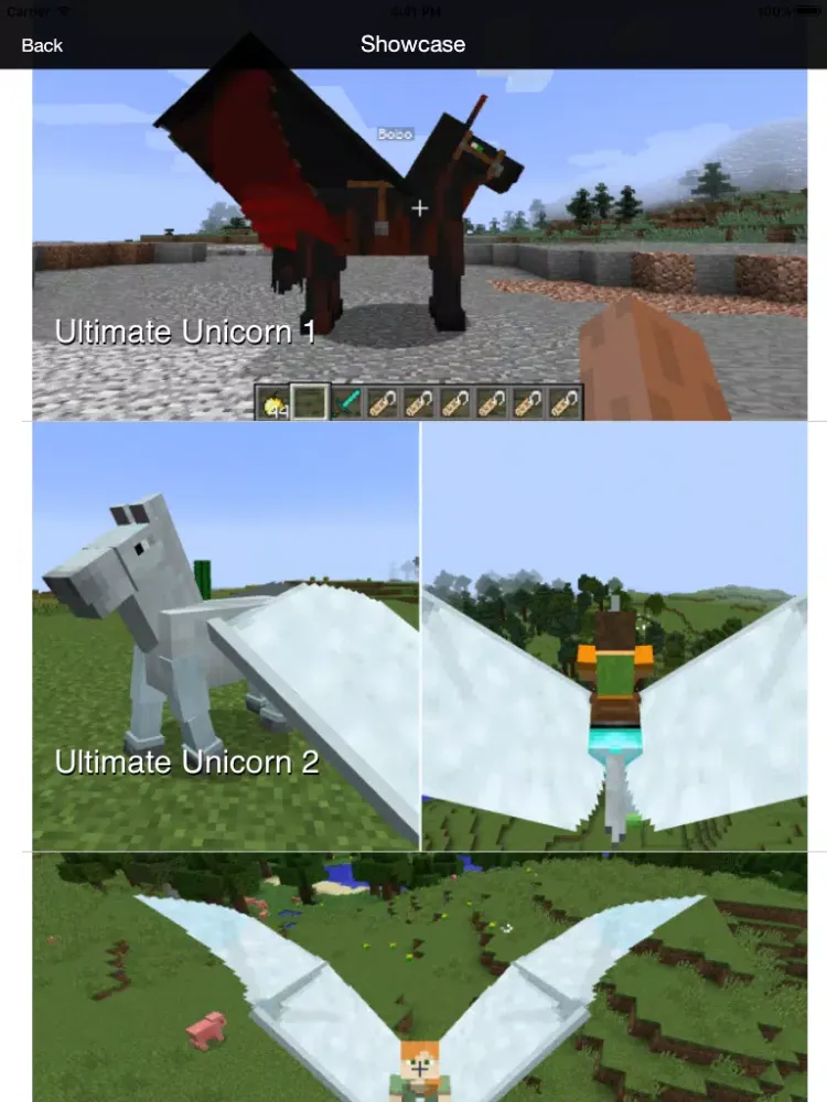 Ultimate Unicorn Pegasus Mod - Flying Horse Mod for Minecraft PC Guide iPad  स्क्रीनशॉट