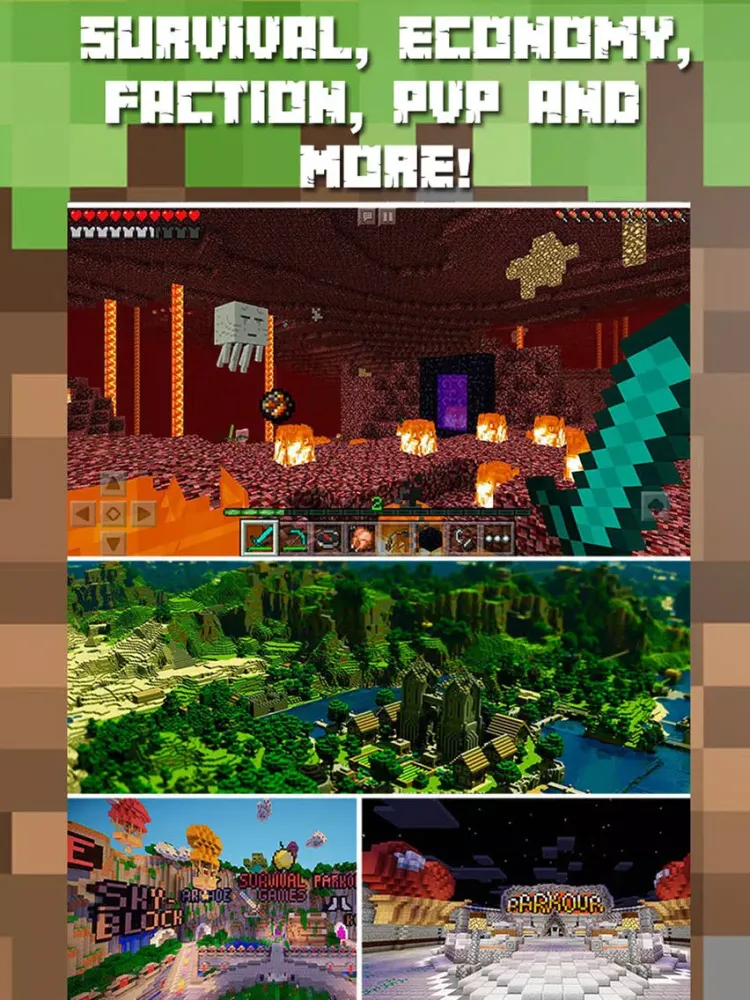 Скриншоты Multiplayer Servers for Minecraft Pocket Edition + iPad 