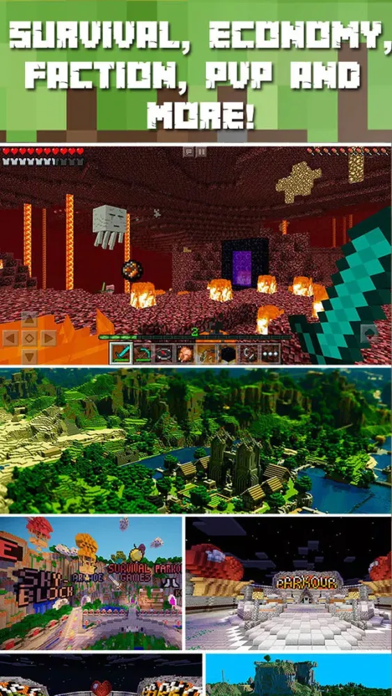 Скриншоты Multiplayer Servers for Minecraft Pocket Edition +