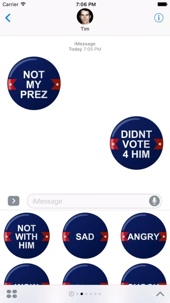 Not My PREZ - Trump Block & Boycott Stickers Screenshots