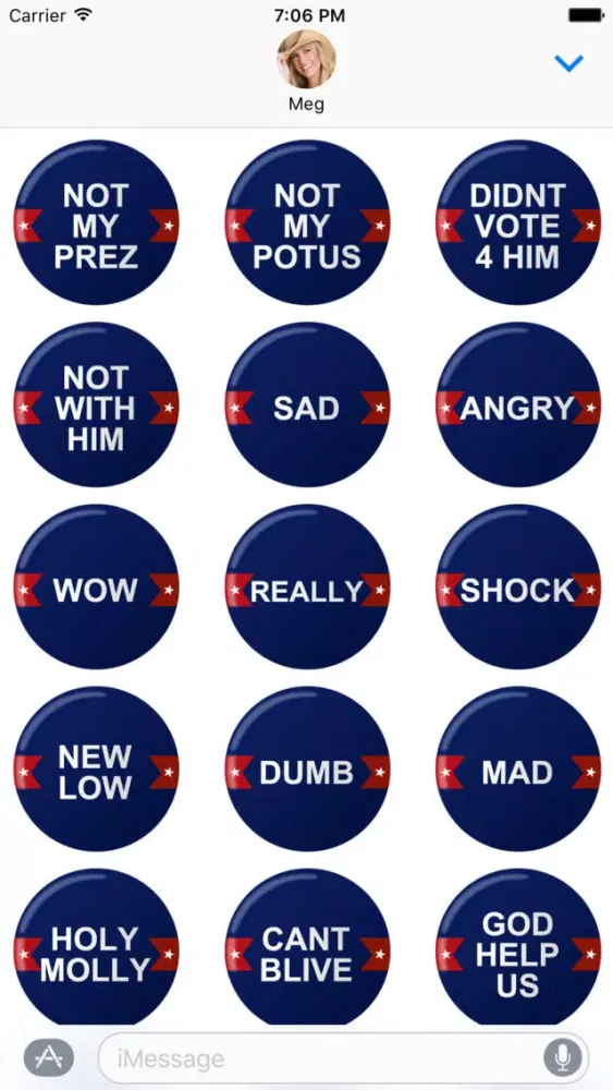 Not My PREZ - Trump Block & Boycott Stickers Screenshots