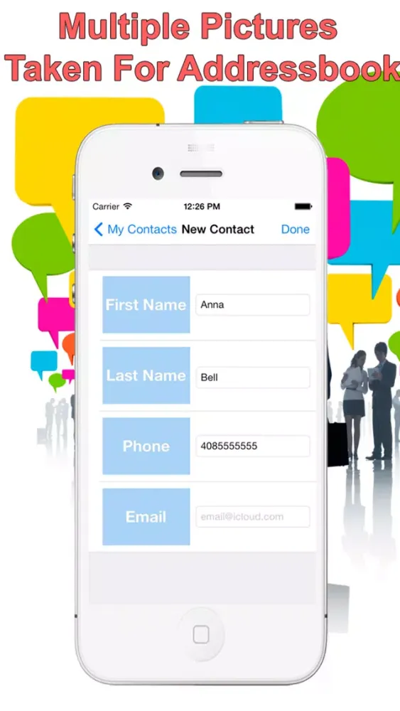 Addressbook Pro with Auto Photo To Contacts スクリーンショット