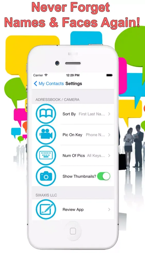 Addressbook Pro with Auto Photo To Contacts スクリーンショット
