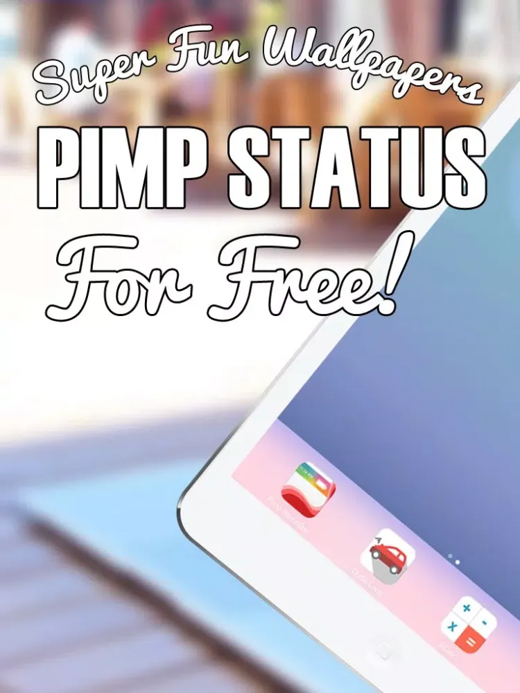 Tangkapan skrin Pimp Status Bar - Customize Wallpapers and Backgrounds for iPhone iPad and iPod iPad 