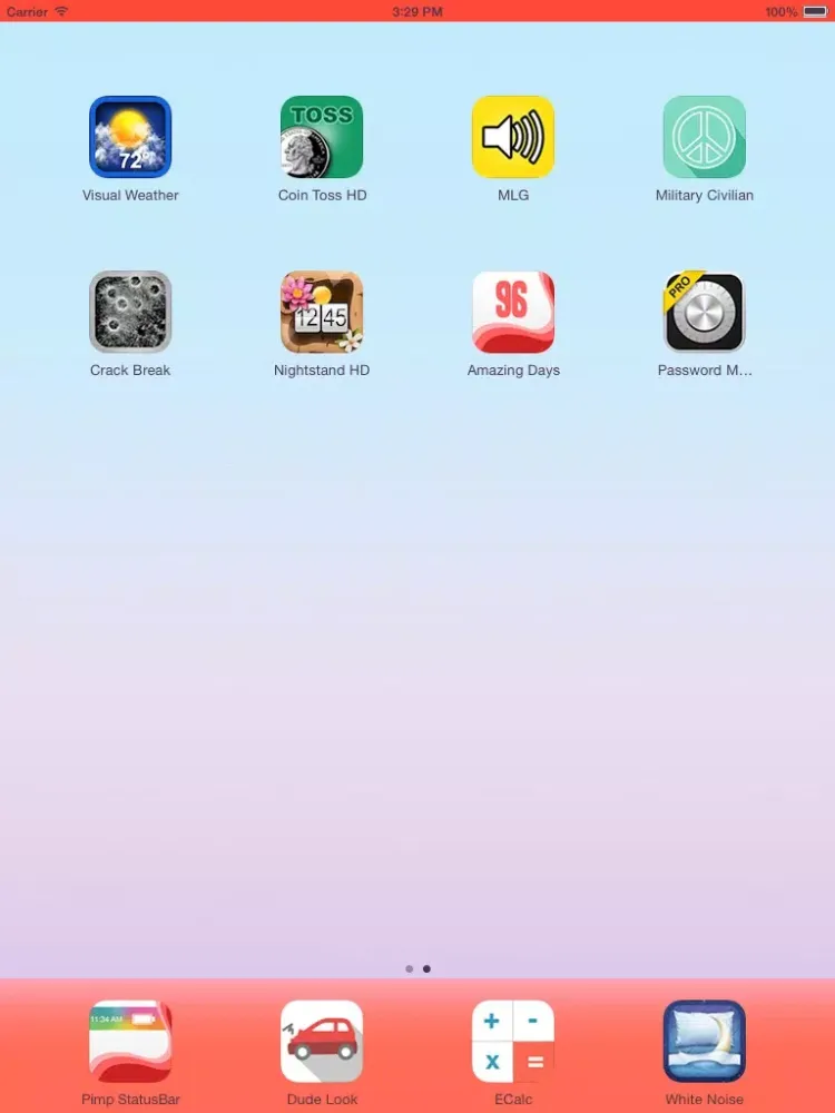 Tangkapan skrin Pimp Status Bar - Customize Wallpapers and Backgrounds for iPhone iPad and iPod iPad 