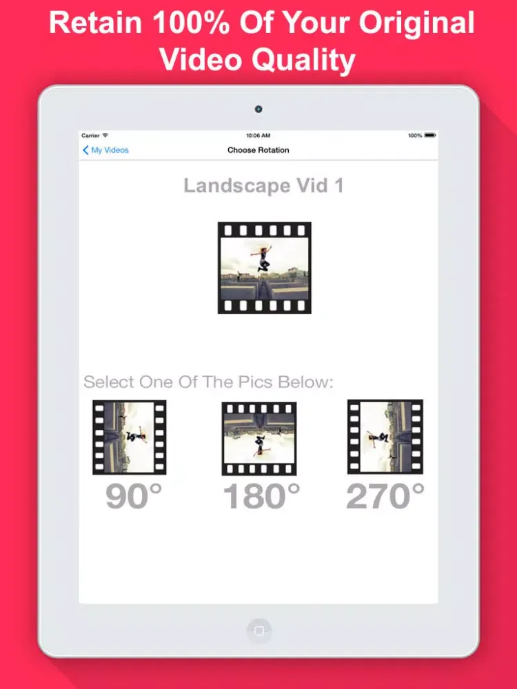 Video Rotate & Flip HD iPad  スクリーンショット
