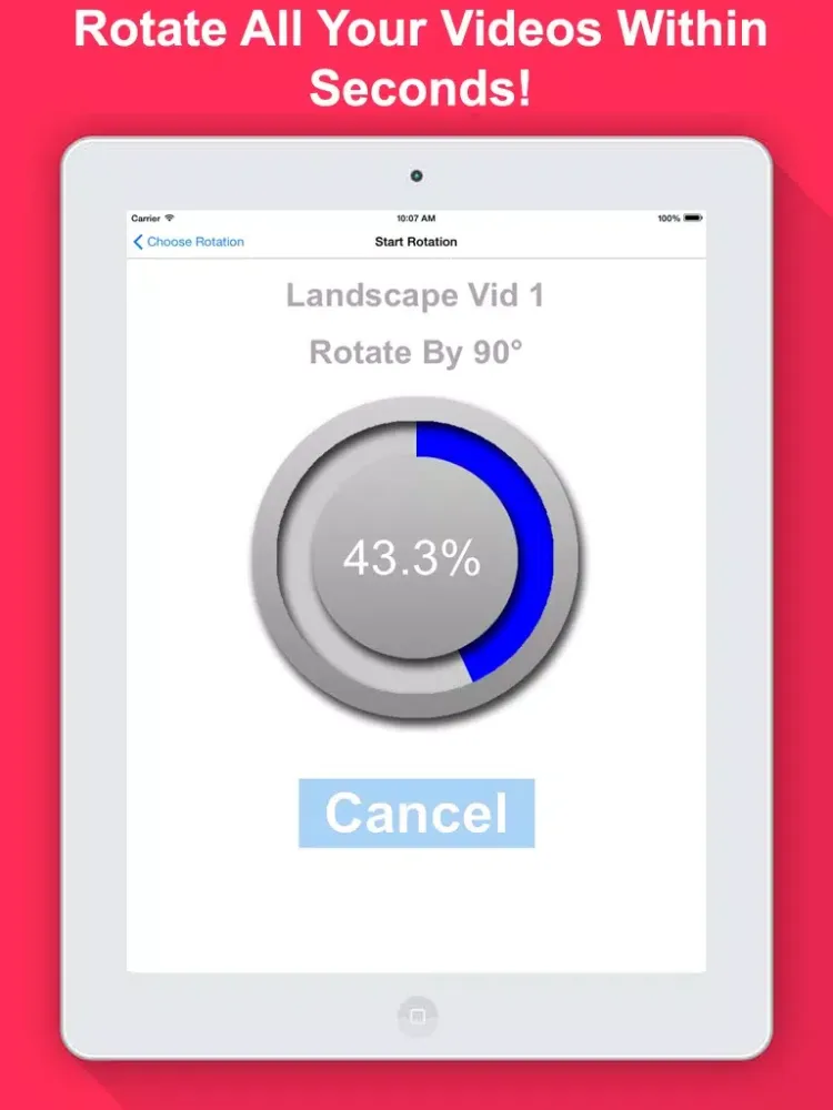 Video Rotate & Flip HD iPad  スクリーンショット