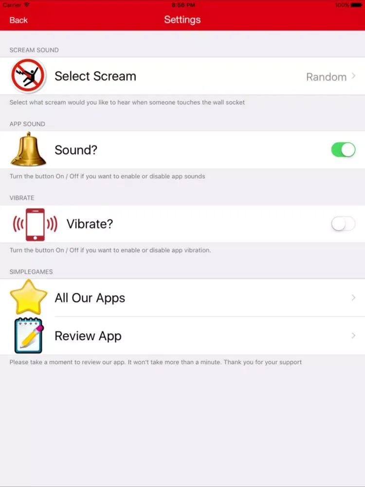 Shockem - Electric Wall Socket Finger Prank iPad  Screenshots