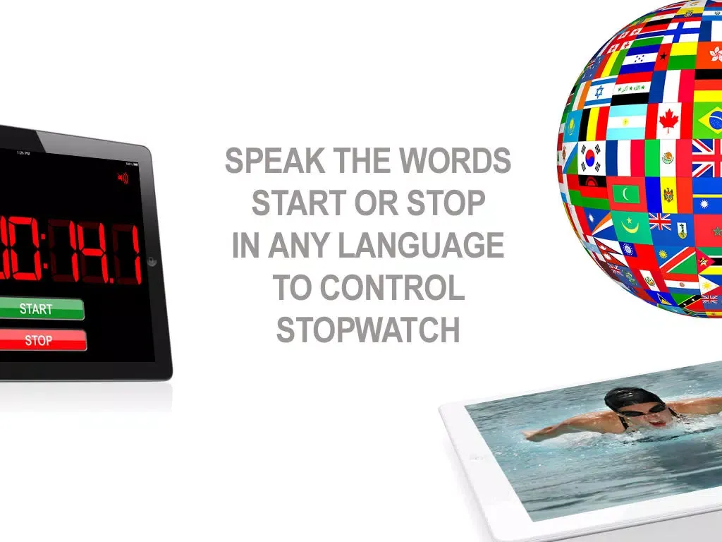 Capturas de pantalla de Big Stopwatch & Speak HD iPad 