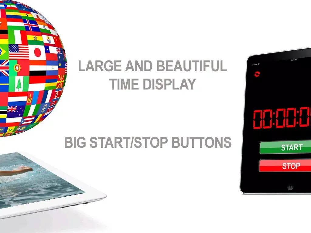 Capturas de pantalla de Big Stopwatch & Speak HD iPad 