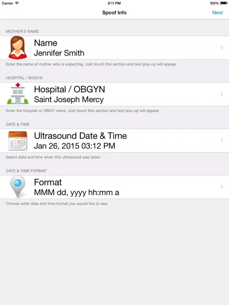 Zrzuty ekranu Ultrasound Spoof Free + iPad 
