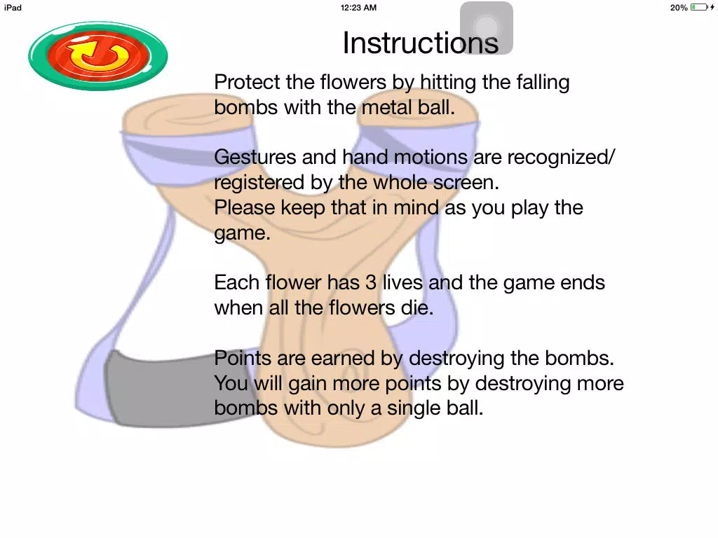 Скриншоты Flower Defence - Protection Against Falling Bombs iPad 