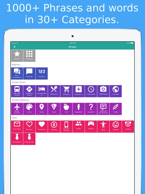 Simply Learn French : Travel Phrasebook For France iPad  Ekran Görüntüleri
