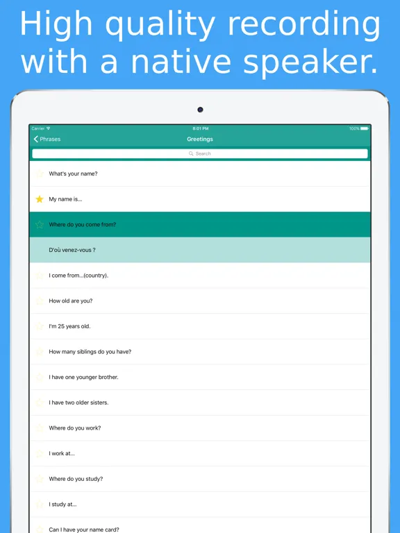 Simply Learn French : Travel Phrasebook For France iPad  Ekran Görüntüleri