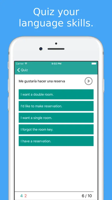 Capturas de tela do Simply Learn Mexican Spanish - Travel Phrasebook