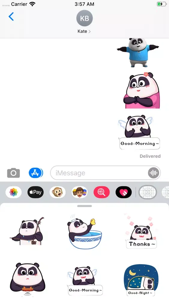 Animated Stickers Panda 3D Screenshots