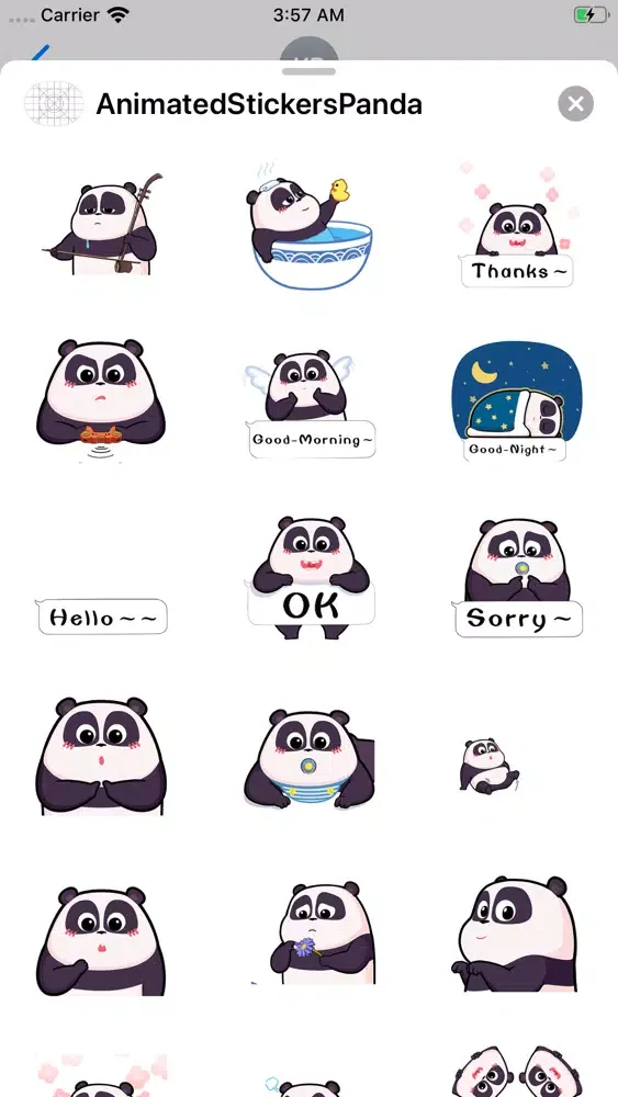 Animated Stickers Panda 3D Screenshots