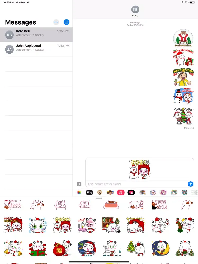 Animated Christmas Stickers 20 iPad 应用截图