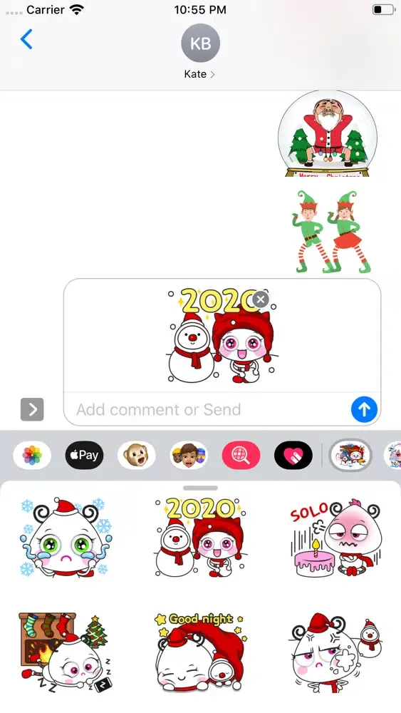 Animated Christmas Stickers 20应用截图