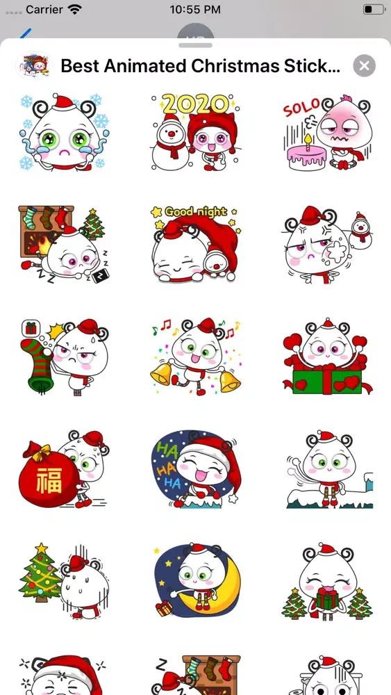 Animated Christmas Stickers 20应用截图