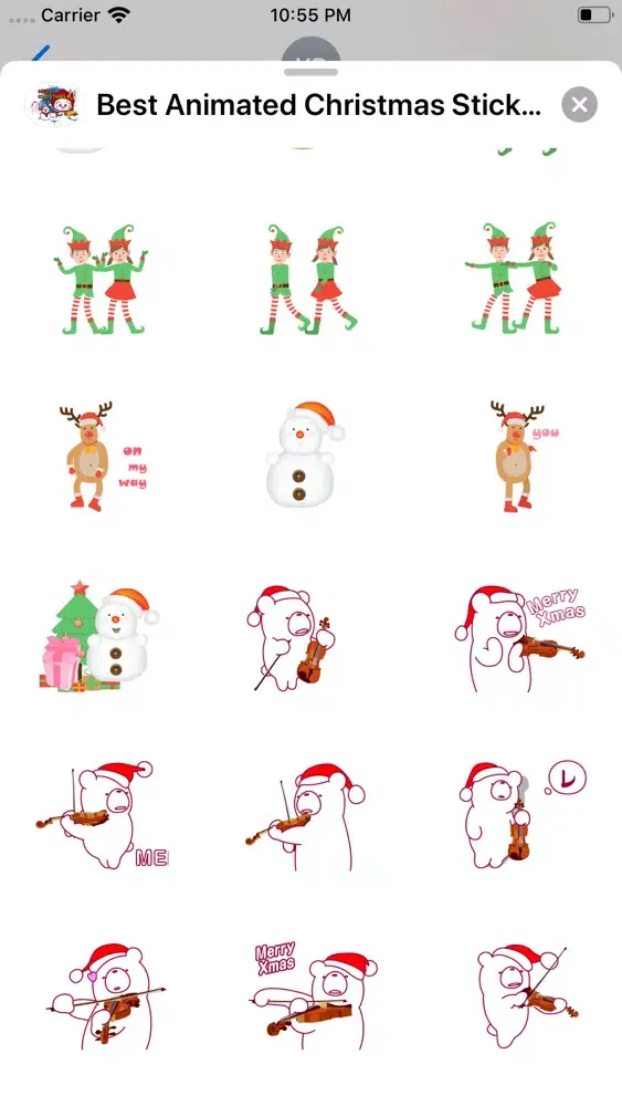 Animated Christmas Stickers 20应用截图