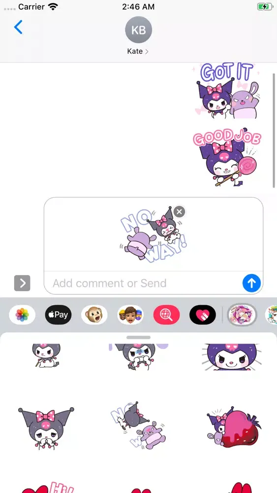 ภาพหน้าจอของ Best Cute Animated Stickers