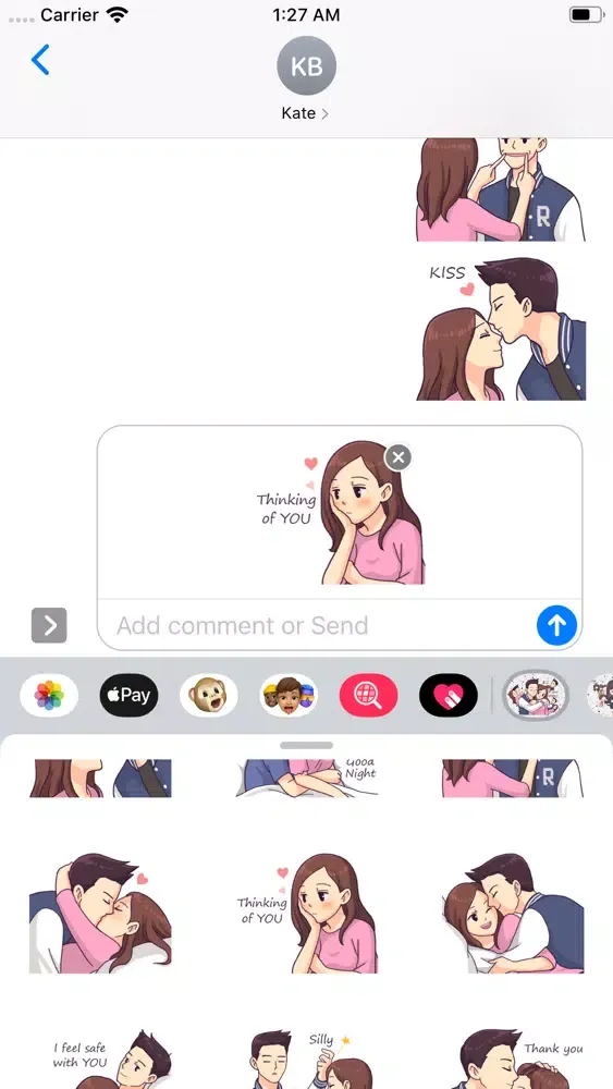 True Love Romance Stickers スクリーンショット