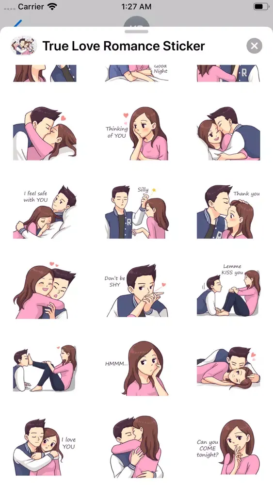 True Love Romance Stickers スクリーンショット