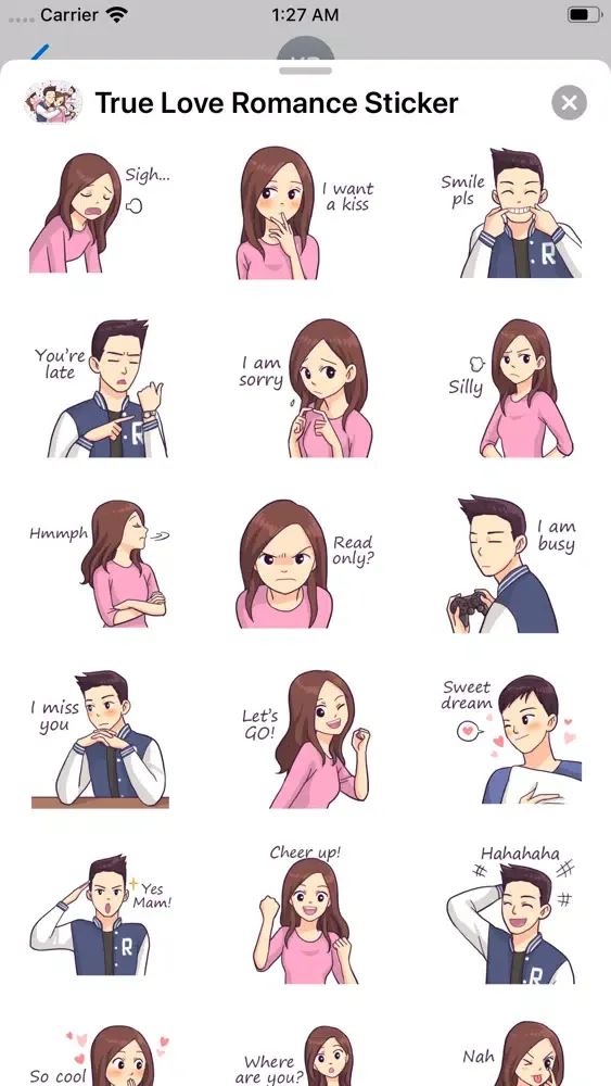 True Love Romance Stickers スクリーンショット