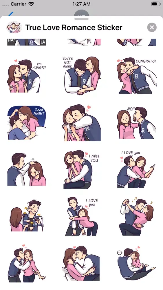True Love Romance Stickers スクリーンショット
