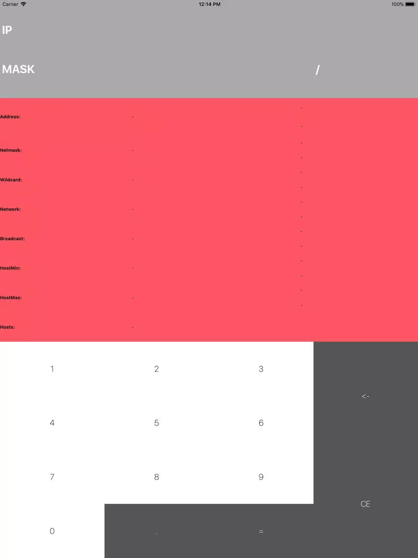 Tangkapan skrin IP Calculator professional iPad 
