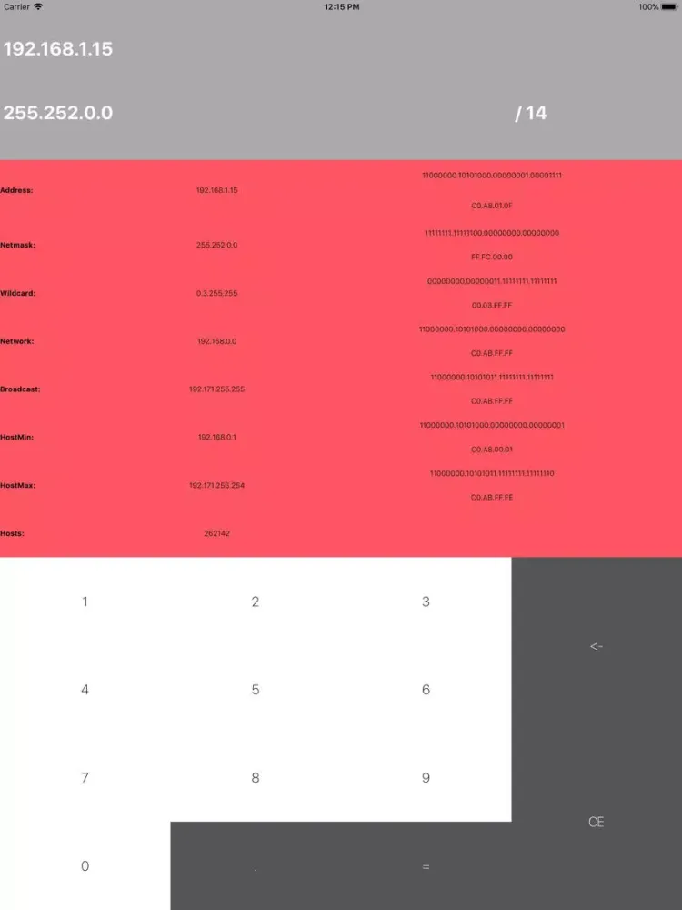 Screenshot di IP Calculator professional iPad 