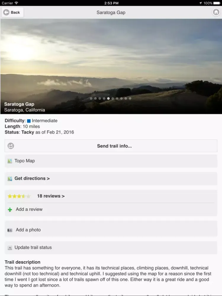 Singletracks Topo iPad  স্ক্রিনশট