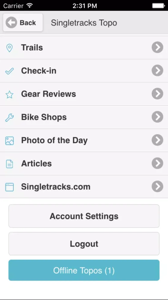 Singletracks Topo স্ক্রিনশট