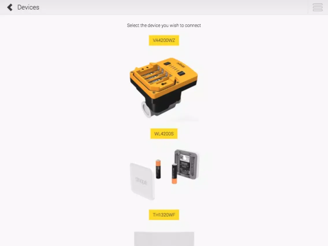 Ảnh chụp màn hình của Sinope Water Leak Protection iPad 