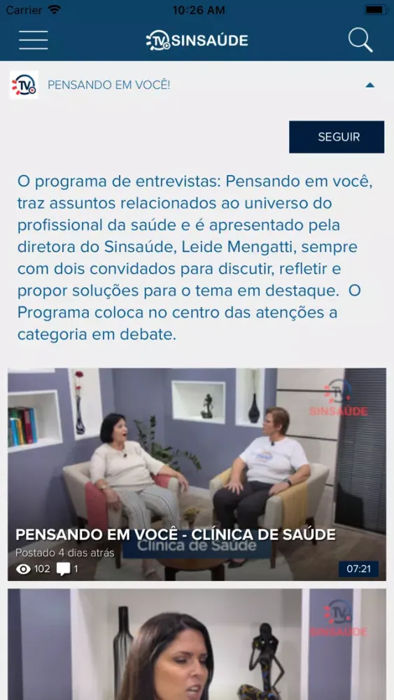 Screenshot di TV Sinsaúde