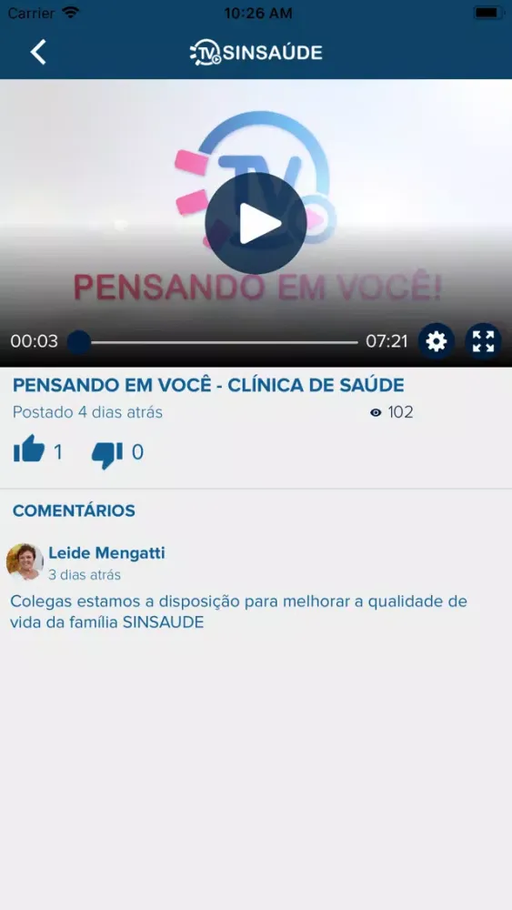 Screenshot di TV Sinsaúde