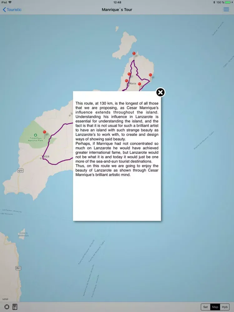 Rutas Claras de Lanzarote iPad  スクリーンショット