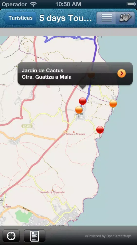 Captures d'écran de Offline Maps&Routes Lanzarote