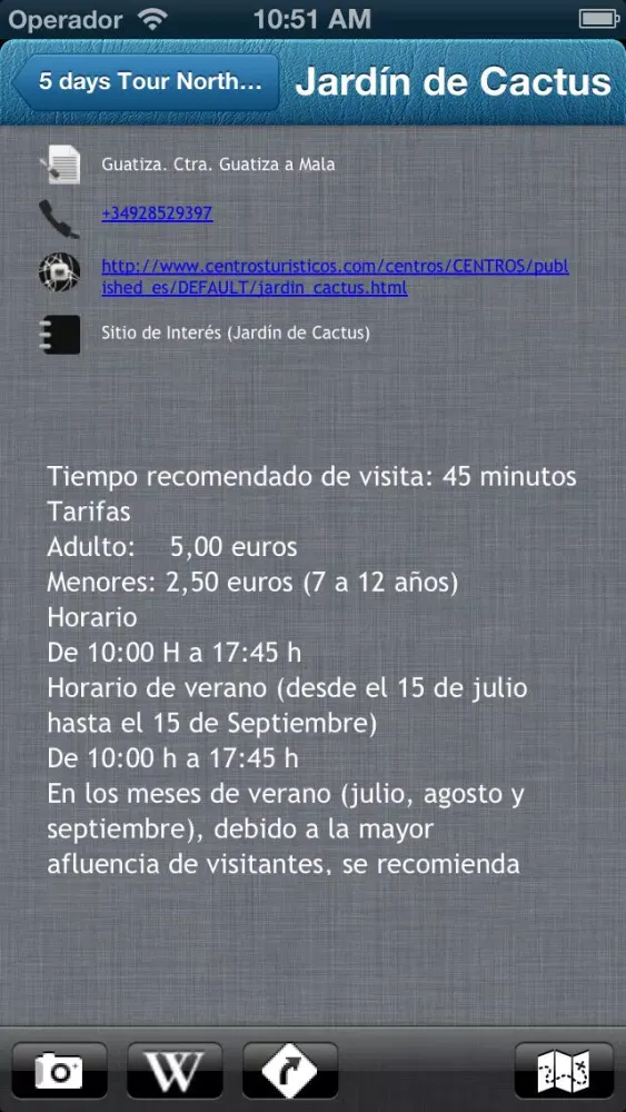 Captures d'écran de Offline Maps&Routes Lanzarote